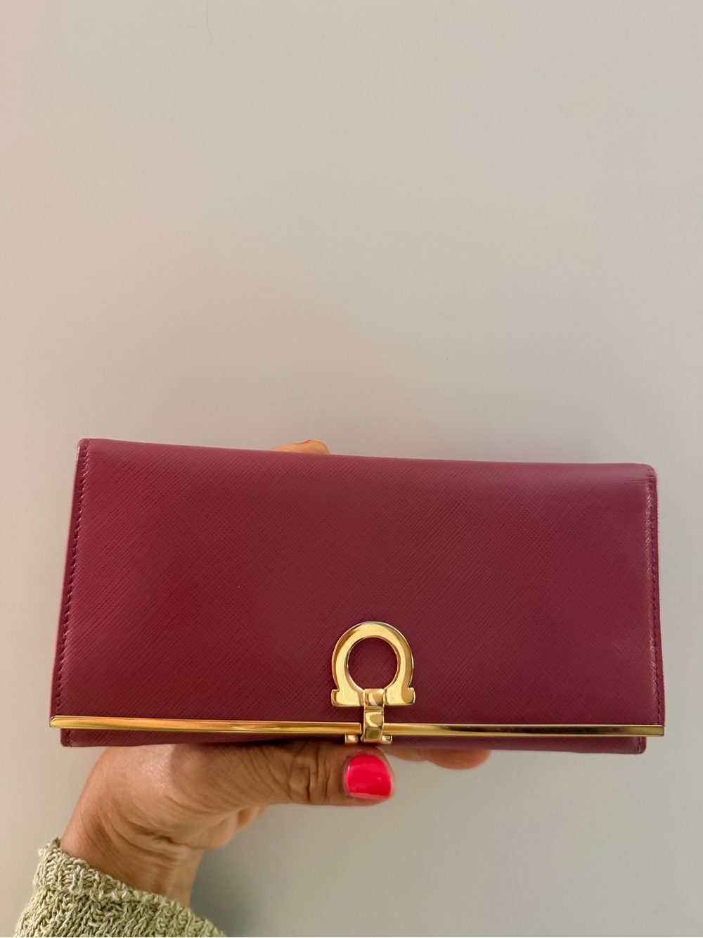 Salvatore Ferragamo Leather Wallet- like new?